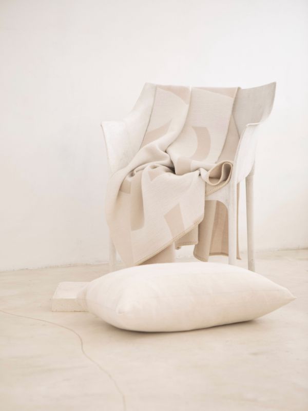 BLACKSAW Neutral Visions Reversible Blanket | Browns Blankets & Throws