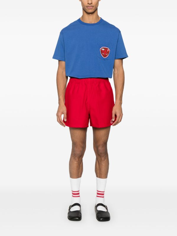 BODE Blue Crest Pocket T-Shirt | Browns T-Shirts