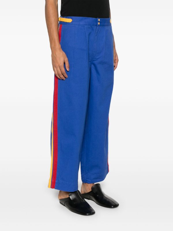 BODE Blue Metropolitan Trousers | Browns Regular-Fit & Straight Leg Pants