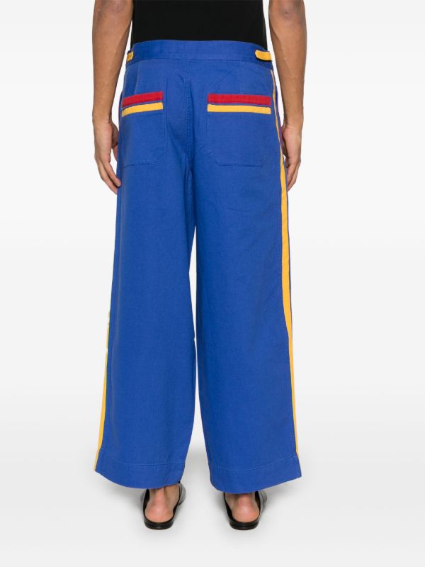 BODE Blue Metropolitan Trousers | Browns Regular-Fit & Straight Leg Pants