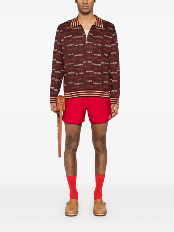 BODE Brown Gridiron Polo Shirt | Browns Polo Shirts