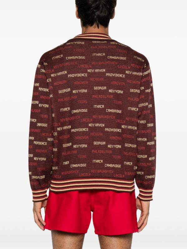 BODE Brown Gridiron Polo Shirt | Browns Polo Shirts