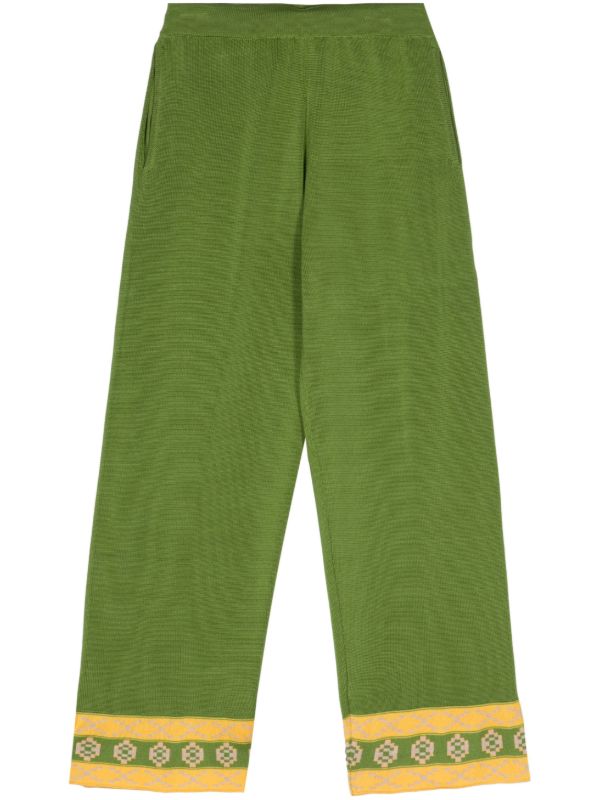 BODE Green Wellfleet Straight-Leg Trousers | Browns Regular-Fit & Straight Leg Pants