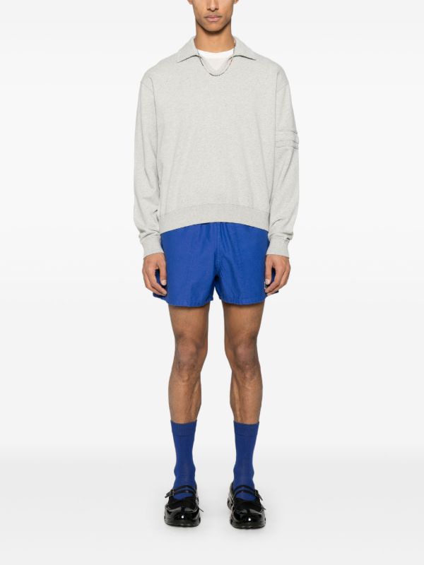 BODE Grey Cotton Polo Sweatshirt | Browns Sweatshirts