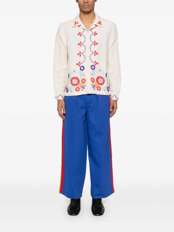 BODE Neutrals Garden Party Shirt | Browns Shirts