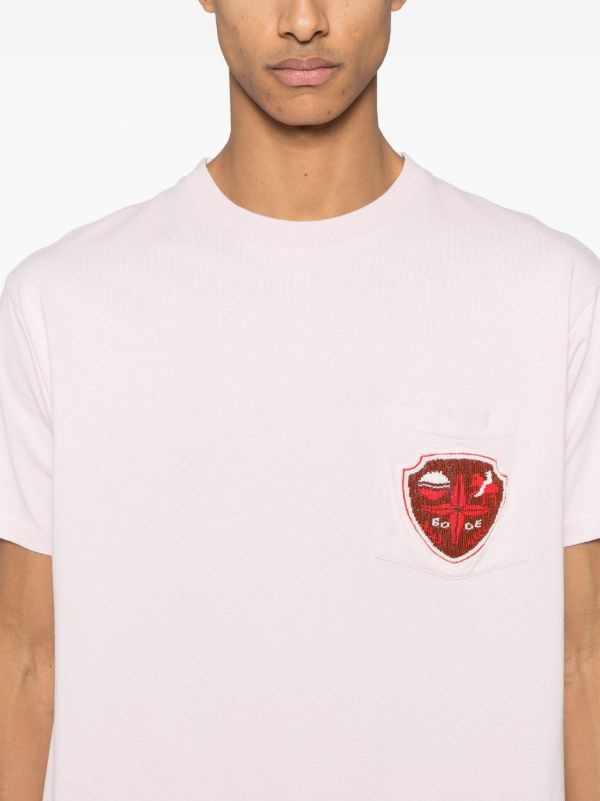 BODE Pink Crest Pocket T-Shirt | Browns T-Shirts