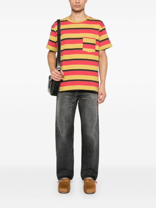 BODE Rec Stripe Pocket T-shirt | Browns T-Shirts