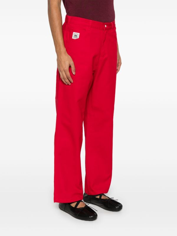 BODE Red Spring Trousers | Browns Regular-Fit & Straight Leg Pants