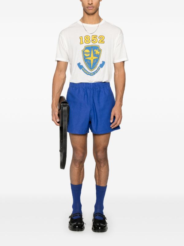 BODE White Cotton Crest-Print T-Shirt | Browns T-Shirts