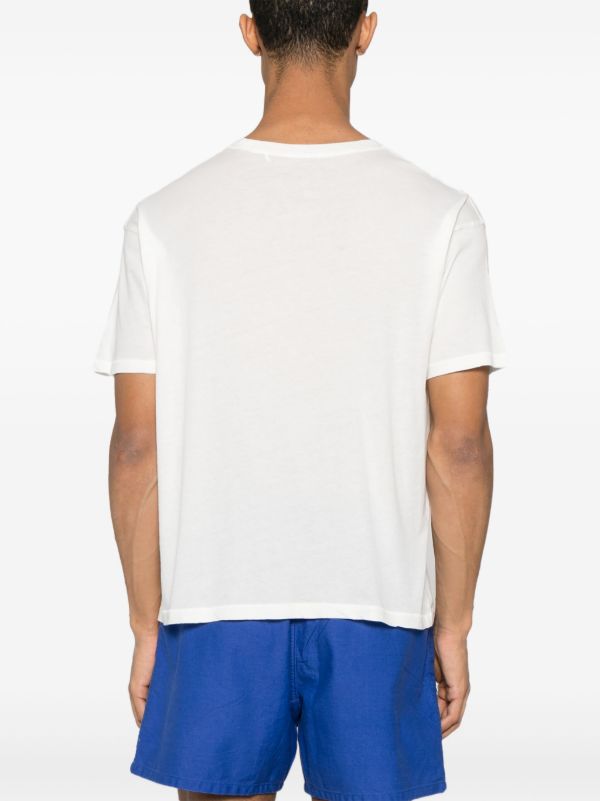 BODE White Cotton Crest-Print T-Shirt | Browns T-Shirts