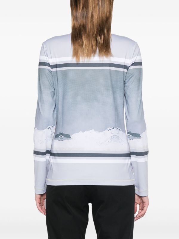 BOGNER Printed Half-Zip Ski Top | Browns Ski Tops