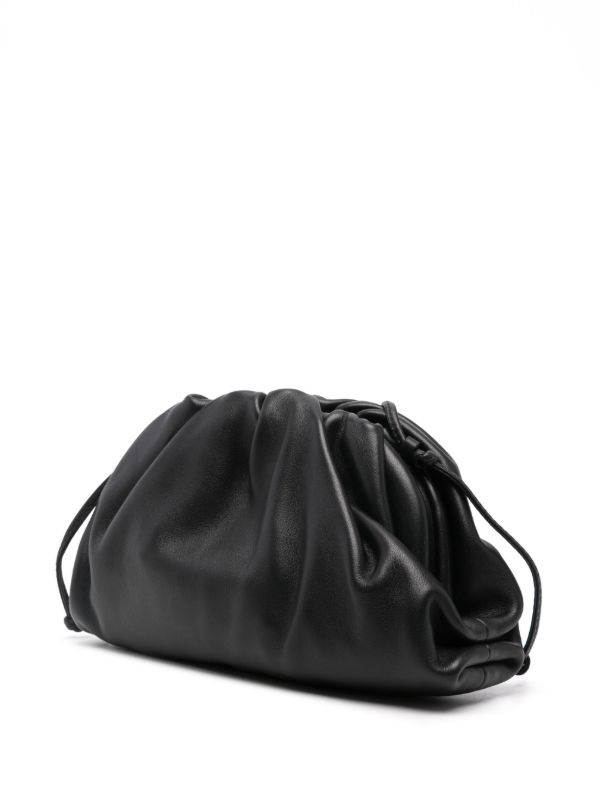 Bottega Veneta Black Mini Pouch Leather Clutch Bag | Browns Mini Bags