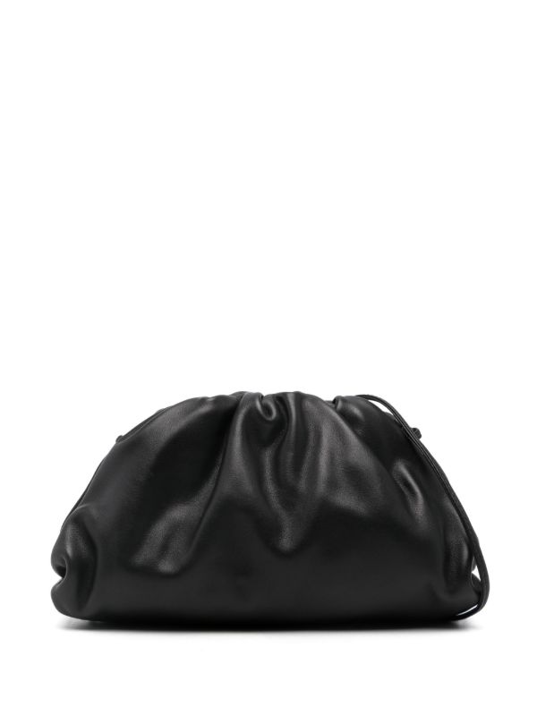 Bottega Veneta Black Mini Pouch Leather Clutch Bag | Browns Mini Bags