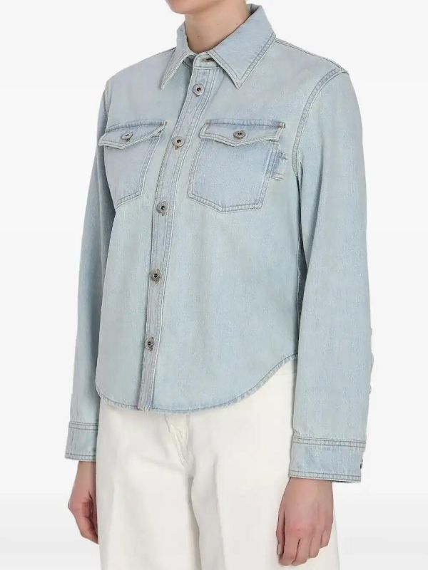 Bottega Veneta Bleached Denim Shirt | Browns Shirts
