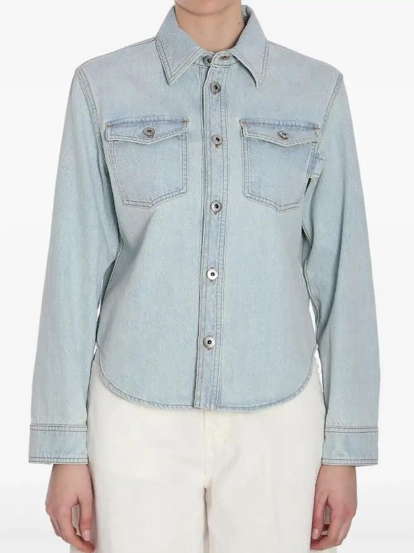 Bottega Veneta Bleached Denim Shirt | Browns Shirts