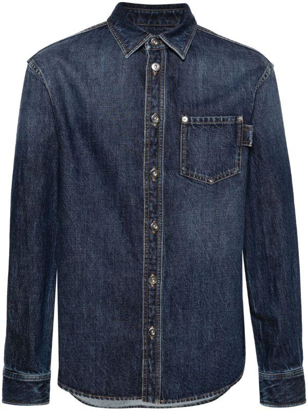 Bottega Veneta Blue Long-Sleeve Denim Shirt | Browns Shirts
