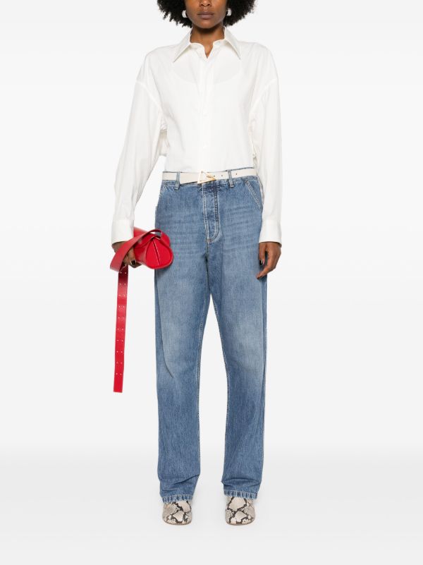 Bottega Veneta Blue Straight-Leg Carpenter Jeans | Browns Straight-Leg Jeans