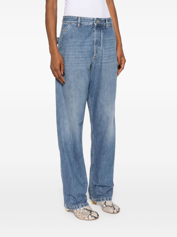Bottega Veneta Blue Straight-Leg Carpenter Jeans | Browns Straight-Leg Jeans