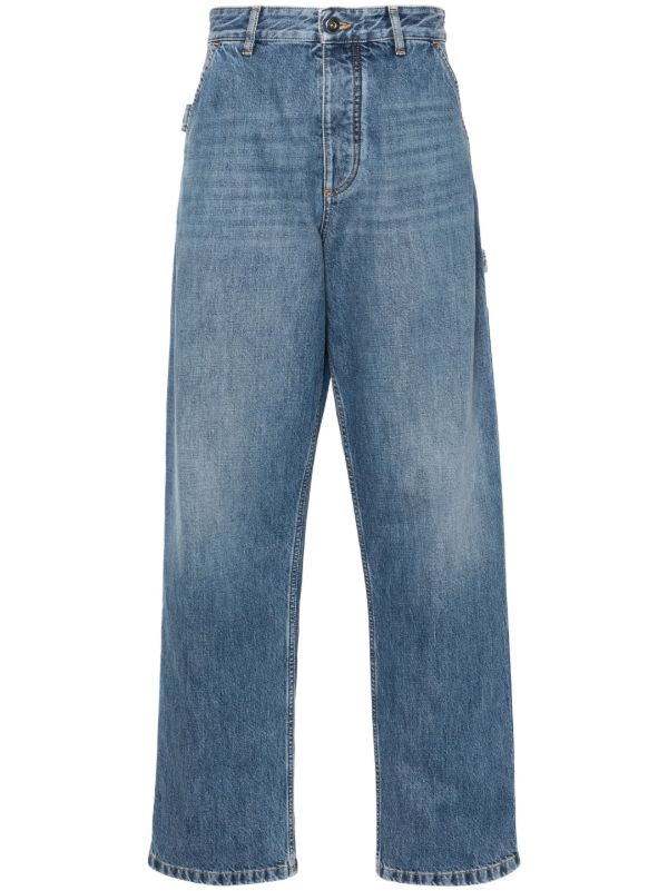Bottega Veneta Blue Straight-Leg Carpenter Jeans | Browns Straight-Leg Jeans