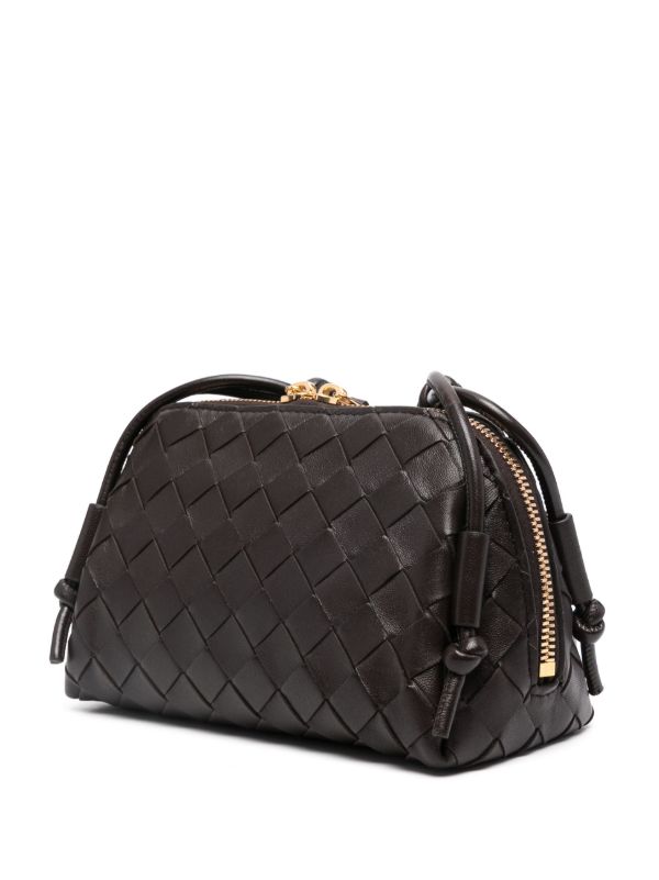 Bottega Veneta Brown Concert Leather Clutch Bag | Browns Clutch Bags