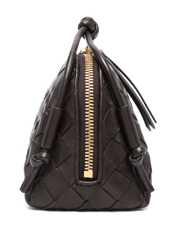 Bottega Veneta Brown Concert Leather Clutch Bag | Browns Clutch Bags