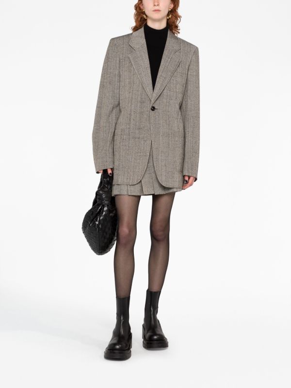 Bottega Veneta Brown Single Breasted Blazer | Browns Blazers