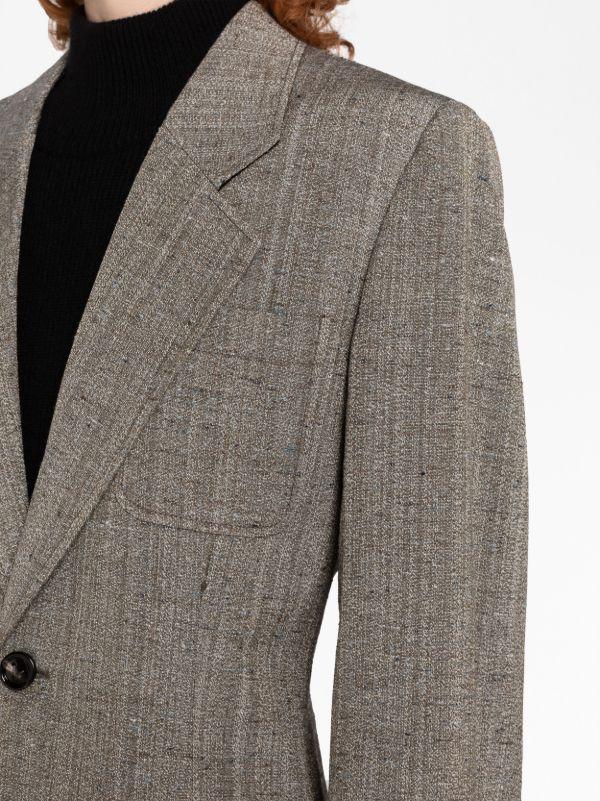 Bottega Veneta Brown Single Breasted Blazer | Browns Blazers