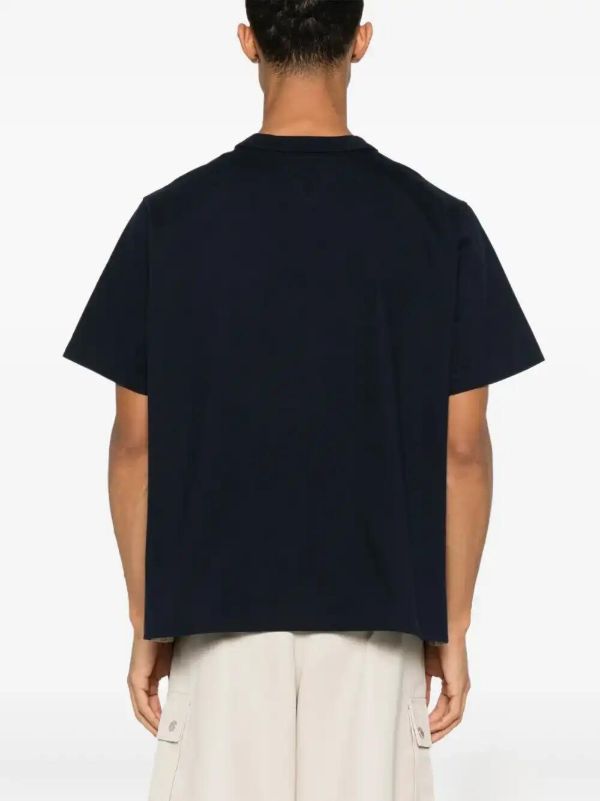 Bottega Veneta Check Insert Cotton T-shirt | Browns T-Shirts