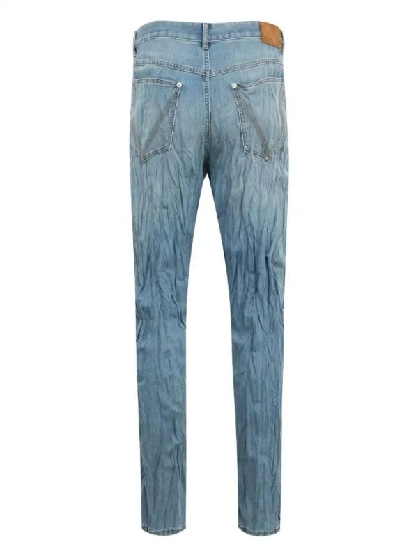 Bottega Veneta Crushed Jeans | Browns Regular & Straight-Leg Jeans