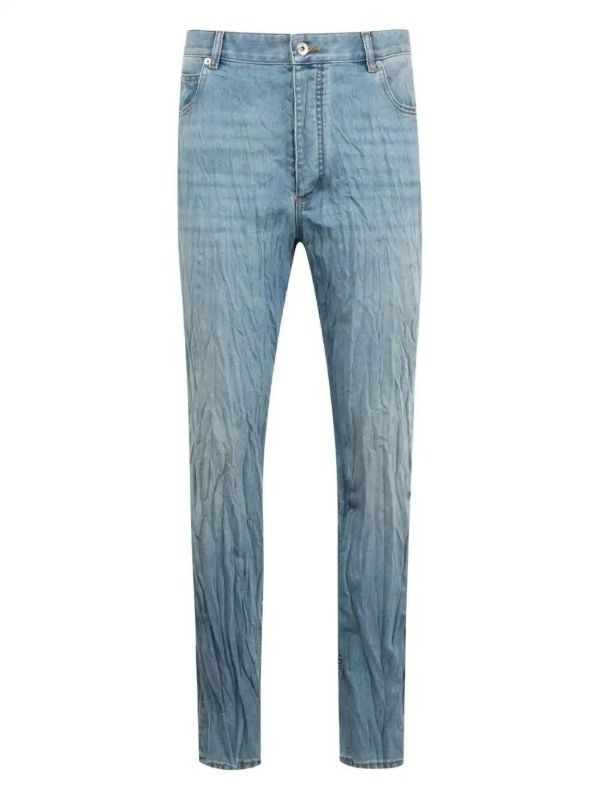 Bottega Veneta crushed jeans | Browns Regular & Straight-Leg Jeans