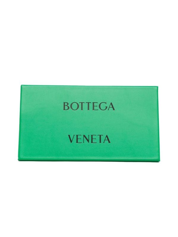 Bottega Veneta Eyewear Green Sport Rectangle Sunglasses | Browns Sunglasses