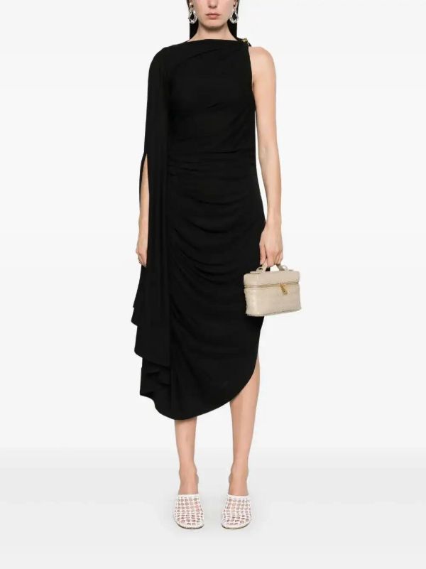 Bottega Veneta Jersey Draped Mini Dress | Browns Cocktail & Party Dresses