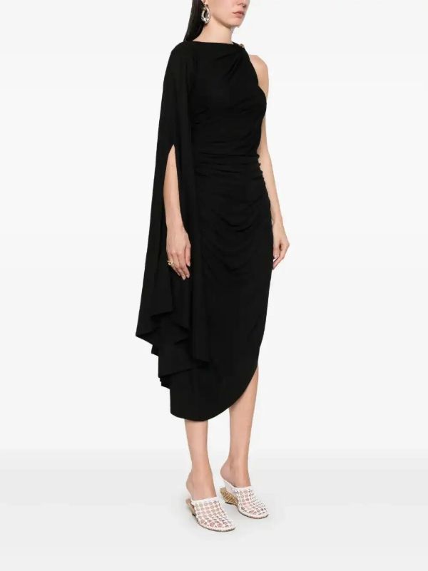 Bottega Veneta Jersey Draped Mini Dress | Browns Cocktail & Party Dresses