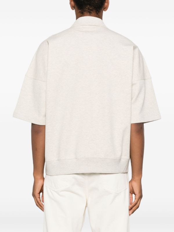 Bottega Veneta Mélange-effect Polo Shirt | Browns Polo Shirts