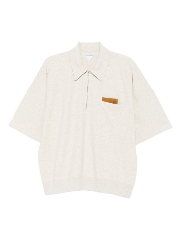 Bottega Veneta mélange-effect polo shirt | Browns Polo Shirts