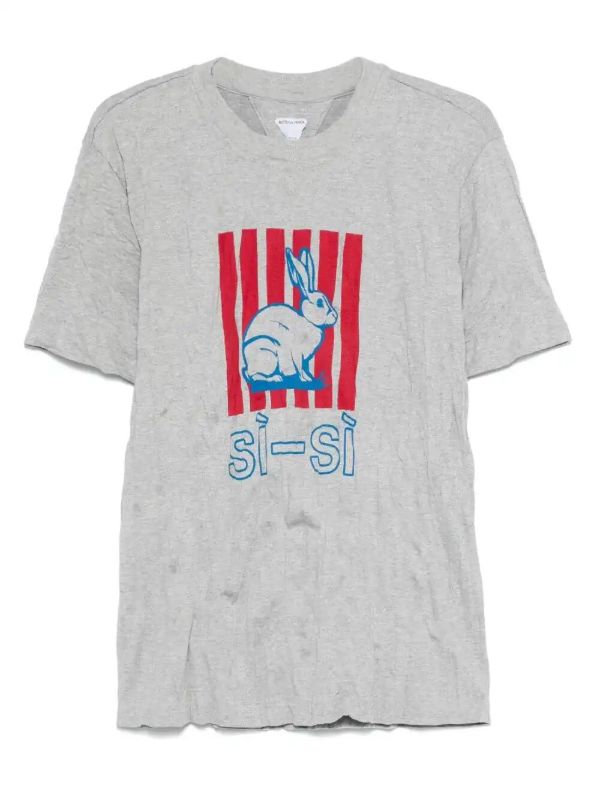 Bottega Veneta printed crushed T-shirt | Browns T-Shirts