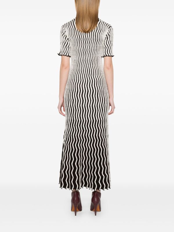 Bottega Veneta Ribbed Knit Polo Dress | Browns Day Dresses