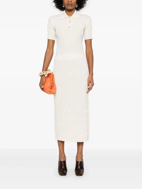 Bottega Veneta Ribbed Wool Midi Skirt | Browns Pencil Skirts