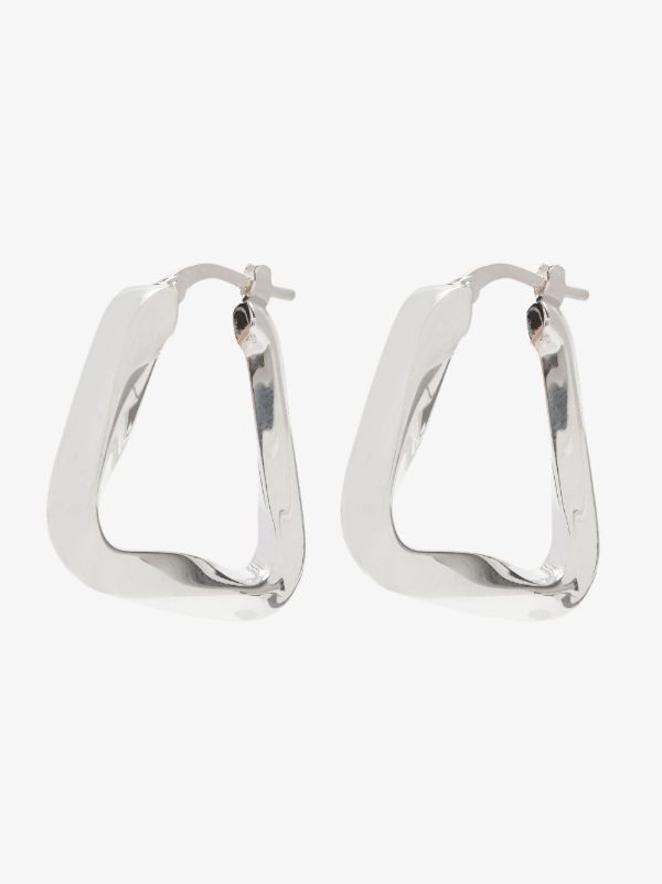 Bottega Veneta Sterling Silver Essentials Hoop Earrings | Browns Earrings
