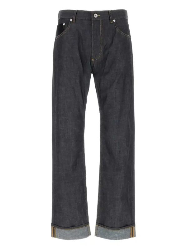 Bottega Veneta turn-up jeans | Browns Regular & Straight-Leg Jeans