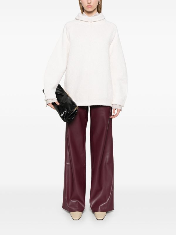 Bottega Veneta White Knitted Sweater | Browns Knitted Sweaters
