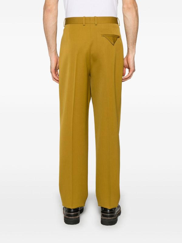 Bottega Veneta Wool Grain-De-Poudre Trousers | Browns Tailored Pants