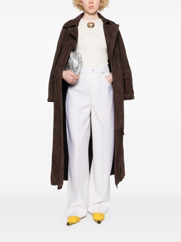 Bottega Veneta Wool Trousers | Browns Wide-Leg Pants
