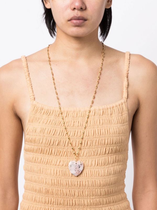 Brinker & Eliza Gold-plated Opal Heart Necklace | Browns Necklaces