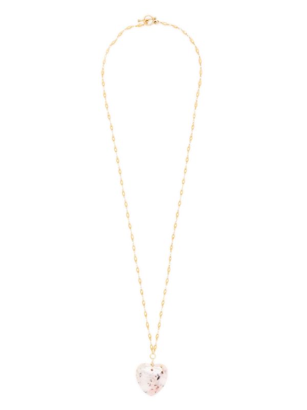 Brinker & Eliza Gold-plated Opal Heart Necklace | Browns Necklaces