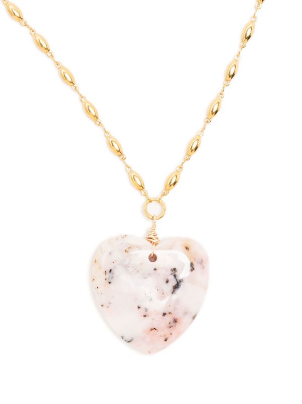 Brinker & Eliza gold-plated opal heart necklace | Browns Necklaces