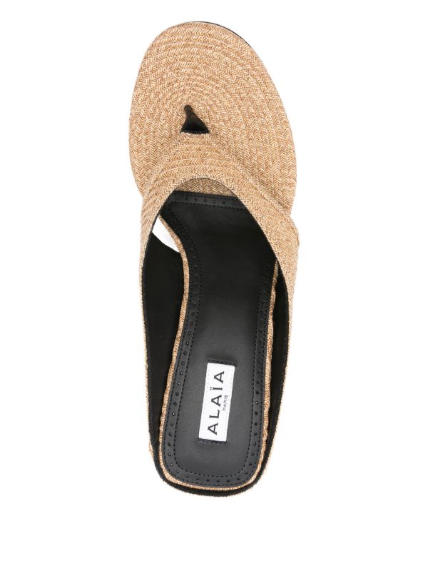 Alaïa 75mm Wedge Sandals | Browns Sandals