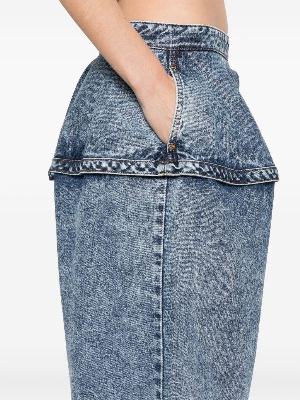 Alaïa Basque Jeans | Browns Wide-Leg Jeans