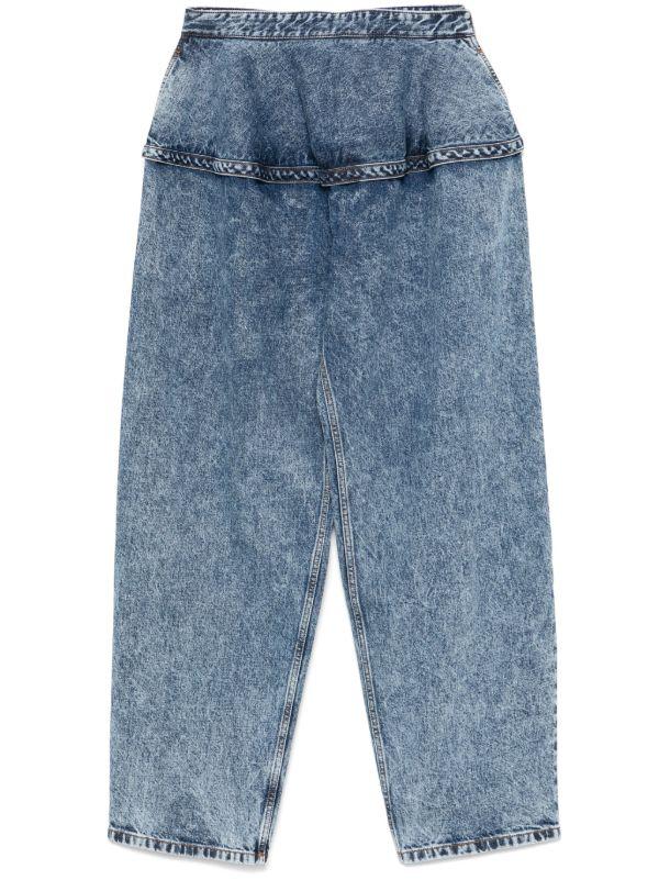 Alaïa Basque Jeans | Browns Wide-Leg Jeans