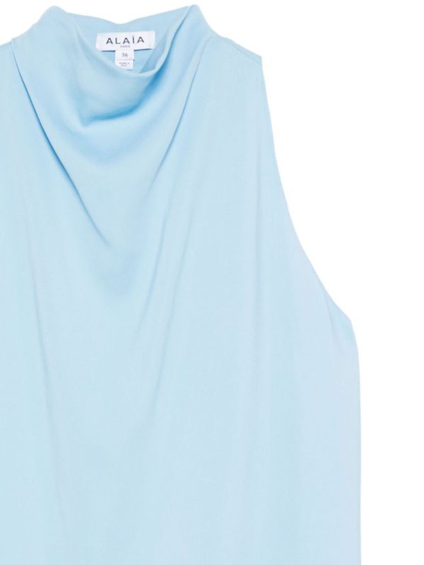 Alaïa Blue Layered Blouse | Browns Blouses